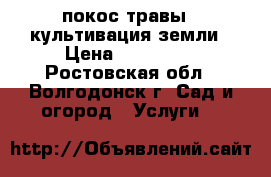 покос травы   культивация земли › Цена ­ 300-600 - Ростовская обл., Волгодонск г. Сад и огород » Услуги   